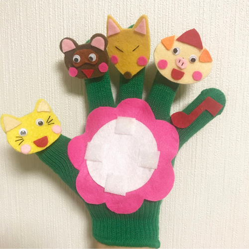こぶたたぬききつねねこ手袋シアター おもちゃ・人形 rohi 通販