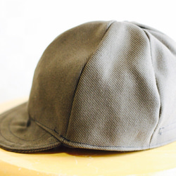 short tuba cap olive green denim 1枚目の画像