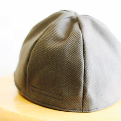 short tuba cap olive green denim 3枚目の画像