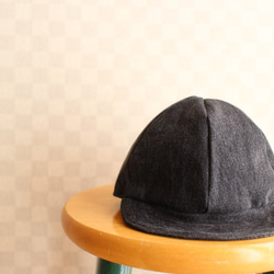 Short Tuba Cap Used Black Denim 58cm 2枚目の画像