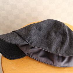 Short Tuba Cap Used Black Denim 58cm 4枚目の画像