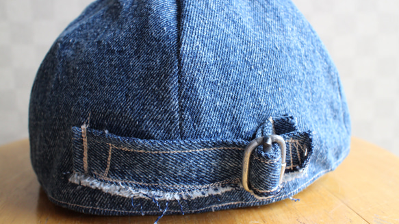 Short Tuba Cap Used Denim Belt +  58-52cm 2枚目の画像