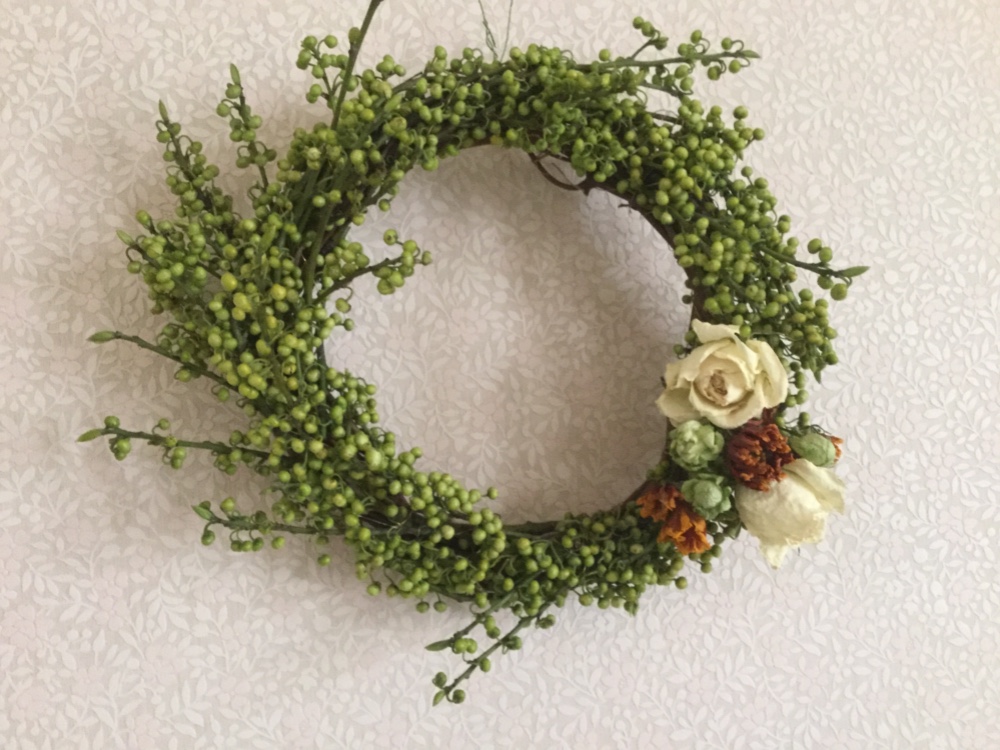 どんぐりアート♡紫陽花リース&夏のオブジェ2品♡ 一点物