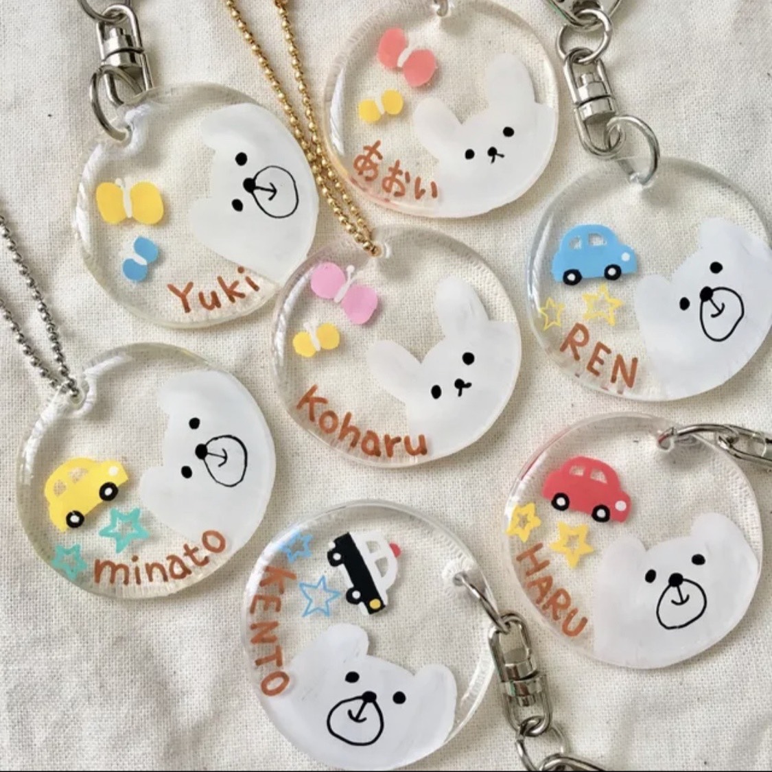 特価レジンパーツぐで猫 チャーム クローバー✨てんとう虫 №94】ぐでねこ