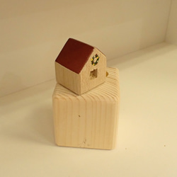おうちオブジェ（ペン立て）A ／玄関 オブジェ 置物 スタンド ギフト プレゼント デスク 誕生日 ディスプレイ 木製 2枚目の画像