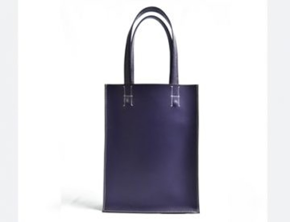 【HOYA BAG】五件式組合手提袋‧水牛革‧極簡約‧紫 第1張的照片