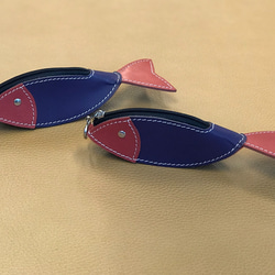 小魚零錢包（紅＋紫色） 第1張的照片