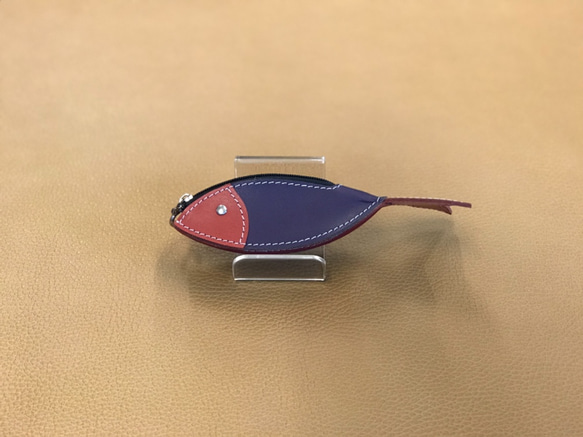 小魚零錢包（紅＋紫色） 第2張的照片
