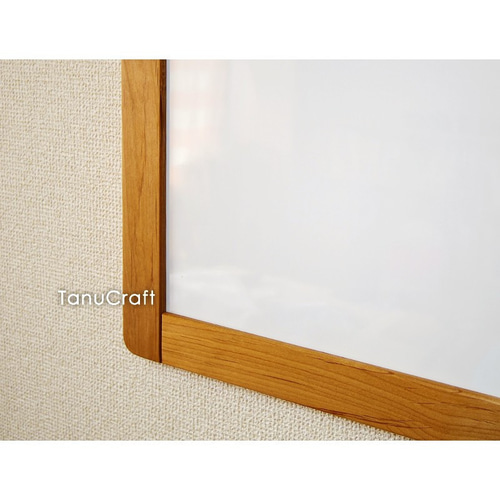 木製ホワイトボード□900x600□ その他インテリア雑貨 TanuCraft