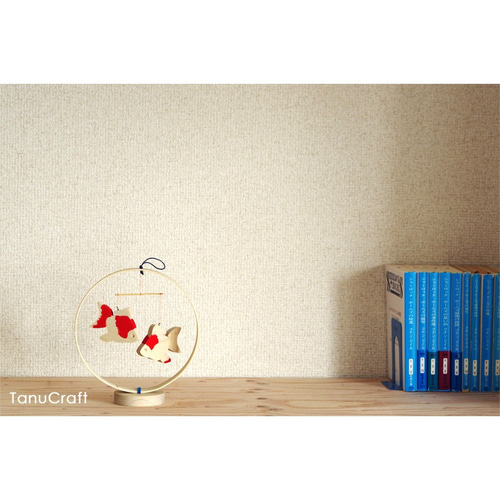 木のモビール □金魚□ モビール TanuCraft 通販 3148555