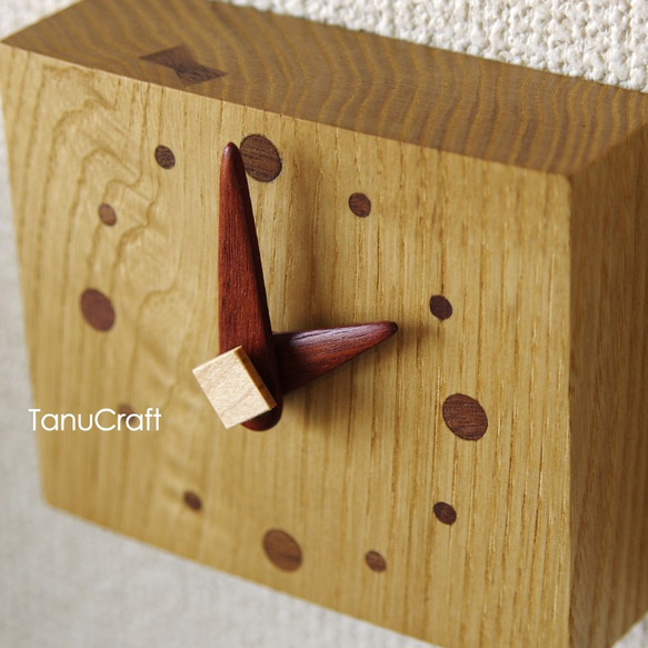 木の時計（ブロック）■クリ■ 1枚目の画像