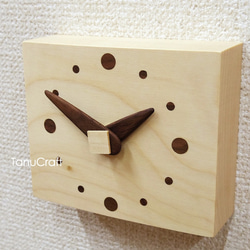 木の時計（ブロック）■メイプル■ #01 1枚目の画像