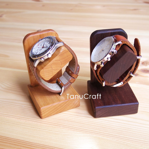 木製ウォッチスタンド その他インテリア雑貨 TanuCraft 通販 5950924