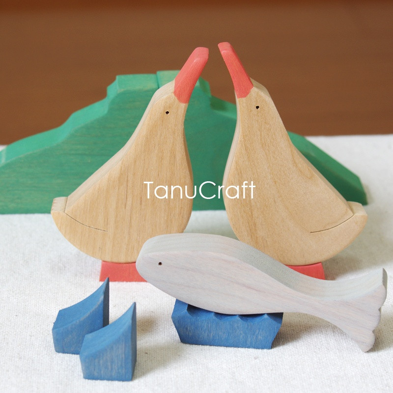 組み木飾り　■あほうどり■