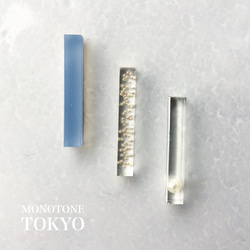 夏の森ピアス＆イヤリング(Cloudy Blue) 1枚目の画像