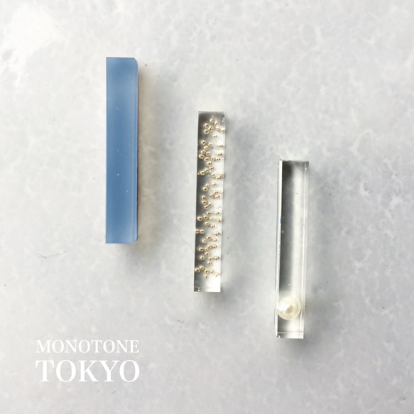 夏の森ピアス＆イヤリング(Cloudy Blue) 1枚目の画像