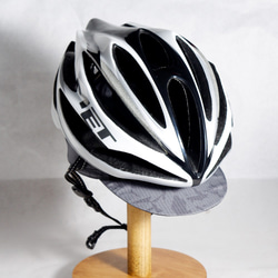 手作りの自転車キャップ、イタリアのジャカード布 4枚目の画像