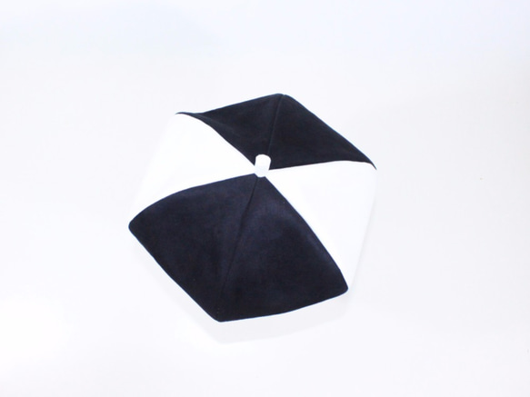 [MAMAのクローゼット]パピヨン（黒と白）/カボチャの帽子（ベレー帽） 3枚目の画像
