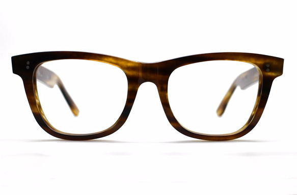 木のような柄のセルロイドメガネ067-WW 