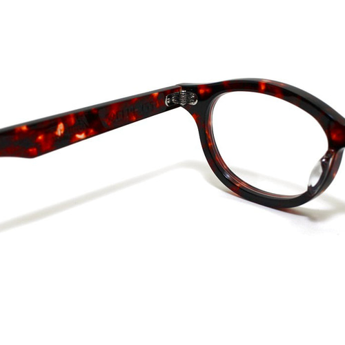 体の大きい人向け）琥珀のような柄のセルロイドメガネ068-AA メガネ