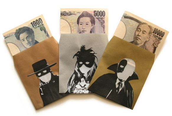 【SALE】仮装ポチ袋　銀（五千円札専用） 2枚目の画像