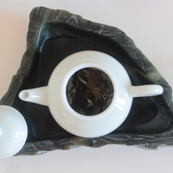 【ユンシウ】お茶テーブル石器コースターと鍋つかみセット・・・お茶をたてて 7枚目の画像