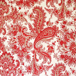 LARGE PAISLEY / IVORY- RED / MISS SCARLET 1枚目の画像