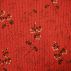 moda 赤色植物柄のプリント生地　 HOPE'S JOURNEY / WILD STRAWBERRY 1枚目の画像
