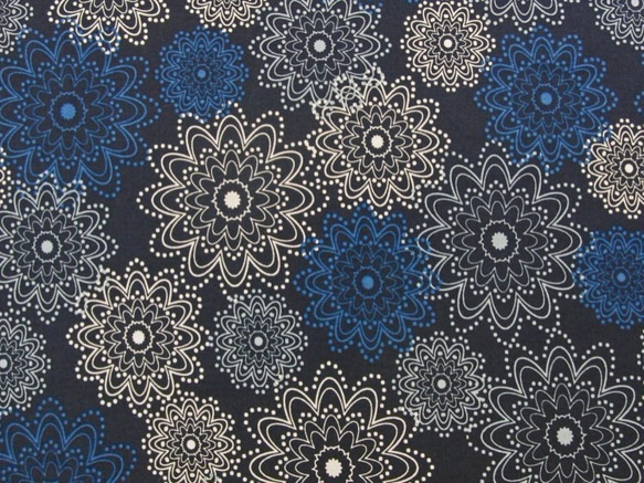 Art Gallery：Sparkles in Indigo　約50ｃｍ×55ｃｍ　カットクロス 1枚目の画像