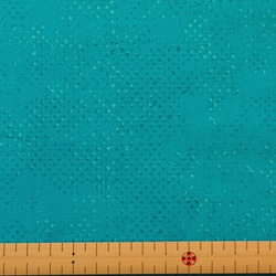 modafabrics レトロで明るいターコイズカラーのシーチングプリント生地 SPOTTED / TURQUOISE 3枚目の画像