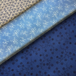 modafabrics ◇ MACKINAC ISLAND ◇ 小さな丸い実の植物柄プリントの生地 ◇藍色 5枚目の画像