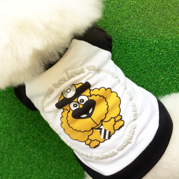 Frenchieの新しいファッション四季の綿の長袖Tシャツ犬服 1枚目の画像