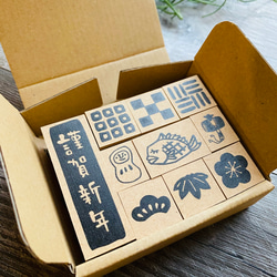 售完 [Rira 日本圖案] 新年郵票套裝 (10 種) *附有特殊盒子 第2張的照片