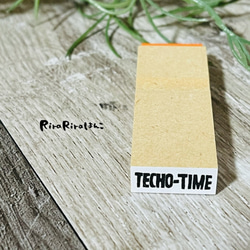 [TECHO TIME]英文日程表字符印章* 8 mm x 20 mm 第2張的照片