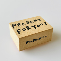 【リニューアル】PRESENT FOR YOU！＊ラバースタンプ30㎜×40㎜ 4枚目の画像