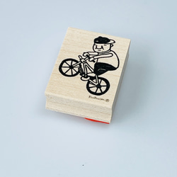 BMX 岩井酋長 * 30mm x 40mm * 橡皮圖章 第3張的照片