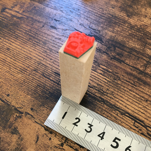 コケッコー先生＊ケッコーイイネ＊ラバースタンプ＊15㎜角＊R081 3枚目の画像