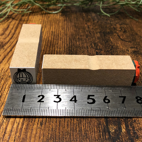 15㎜角】くるみちゃん顔だけ＊ラバースタンプ＊R175 はんこ・スタンプ