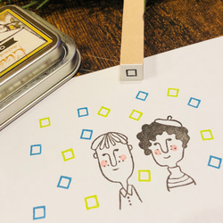 チェックボックスはんこ＊10㎜角＊R211 3枚目の画像