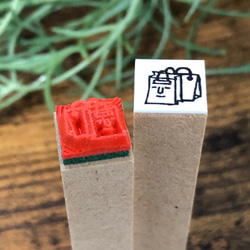 【ショッピングバッグ】スケジュールはんこ＊10㎜角＊R285 3枚目の画像