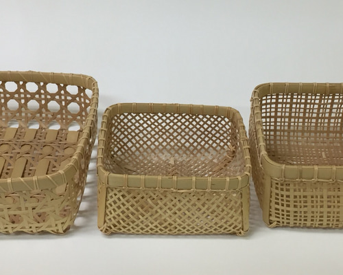 hazboo様 オーダーカゴ完成品 uracchi0318様向け 竹かごオーダー品(2種類) その他ケース 竹＆木ぼー