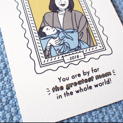【オーダーメイド】似顔絵mother's card 2021 2枚目の画像