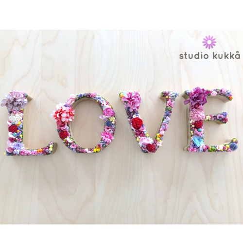 りりー様確認用♡イニシャルオブジェ りりー様確認用♡イニシャルオブジェ オーダー】画像Sタイプ