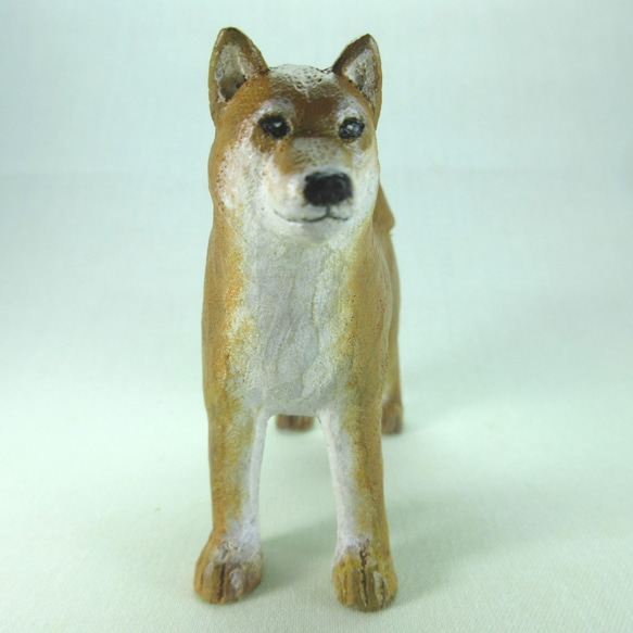 木彫りの柴犬 その他置物 村山木彫工房 通販 12933930｜Creema