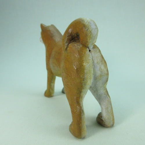 木彫りの柴犬 その他置物 村山木彫工房 通販 12933930｜Creema