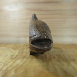 ハタ（アーラミーバイ）の木彫ペーパーウェイト（片面） 6枚目の画像
