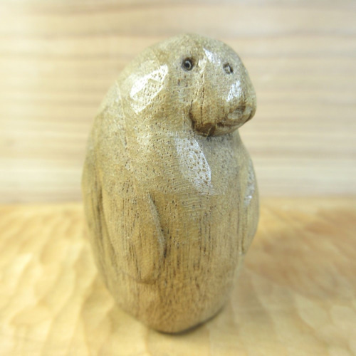 ジュゴンの木彫りの置物 その他置物 村山木彫工房 通販 4558217