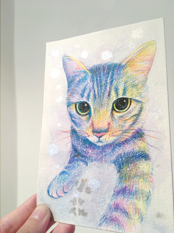 ペット猫の犬の肖像画カスタムメイドプロフェッショナル絵画（写真のフレームを送る） 10枚目の画像