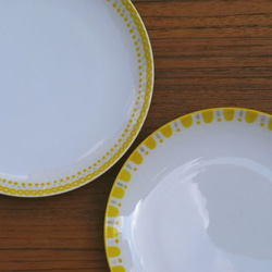 textile yellow　share plate 2枚目の画像