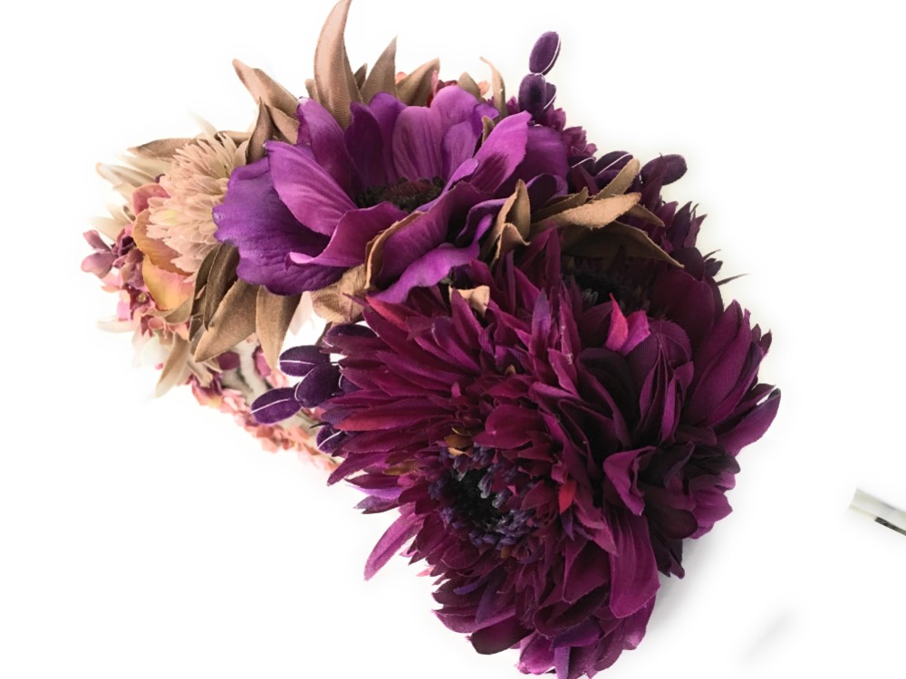 送料無料＊ロマンのヘッドドレス＊レトロ＊結婚式成人式＊着物髪飾り＊和装小物*カチューシャ＊ヘアアクセサリー＊帽子